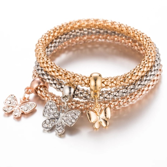 NEW Set of three charms bracelets - Picture 1 of 4